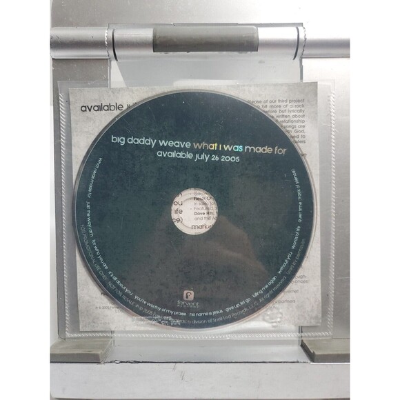 What I Was Made for‎ by Big Daddy Weave (CD, 2005) Pre-release Promo Press Kit - Picture 3 of 5